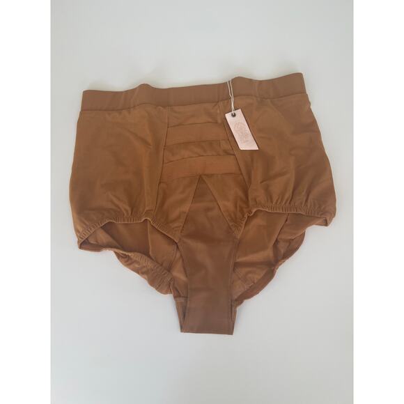 NWT HAH High Waisted Panty Brown Sugar Size Small - Picture 2 of 6